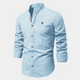 Men’s Stand Collar Shirt | Long Sleeve