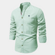 Men’s Stand Collar Shirt | Long Sleeve