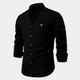 Men’s Stand Collar Shirt | Long Sleeve