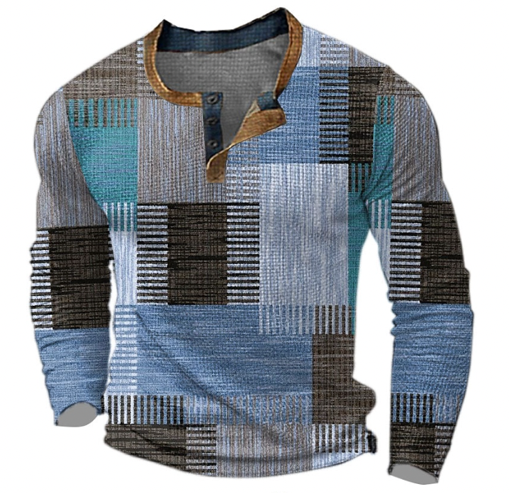 Men’s Henley Shirt | Long Sleeve