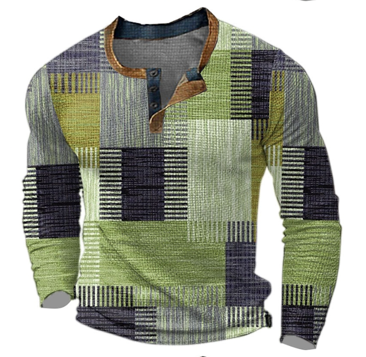 Men’s Henley Shirt | Long Sleeve