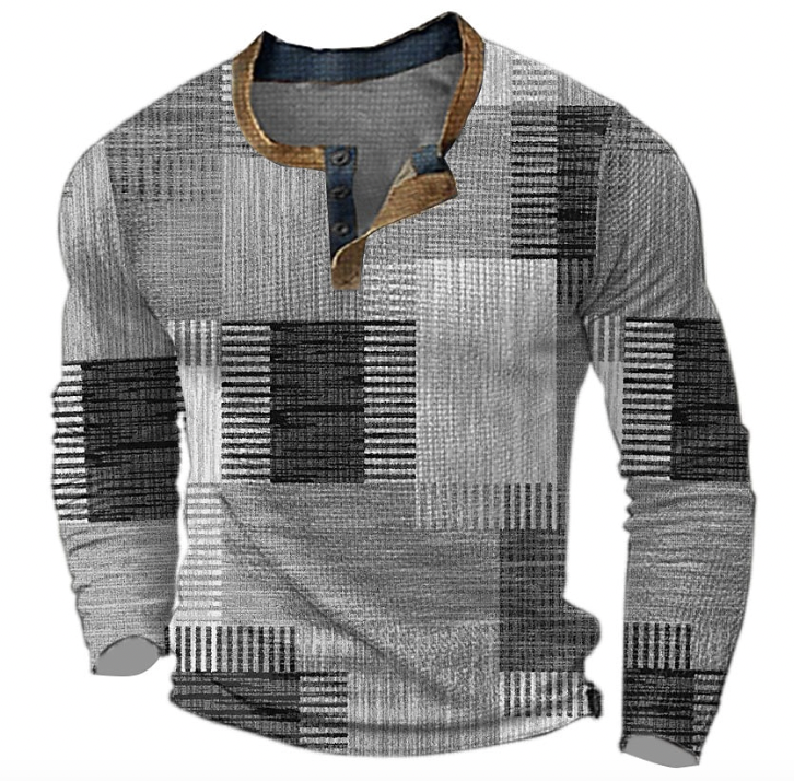 Men’s Henley Shirt | Long Sleeve