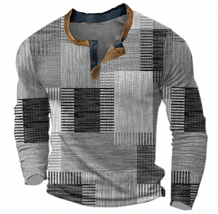 Men’s Henley Shirt | Long Sleeve