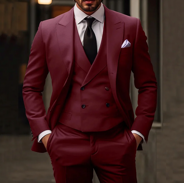 Byron - 3 Piece men suit with Chest Pocket