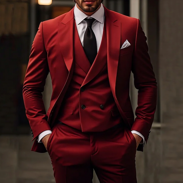 Byron - 3 Piece men suit with Chest Pocket