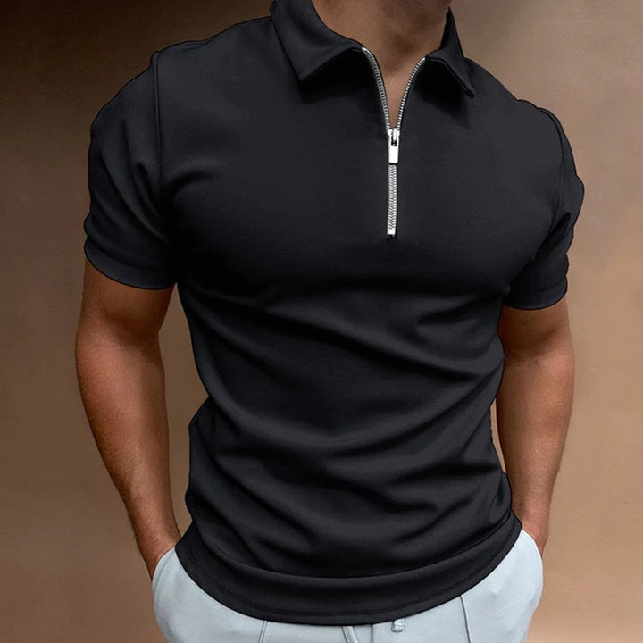Anderson - Men's polo shirt with zipper