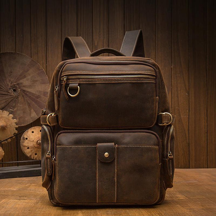Maison - Brown Leather Backpacks