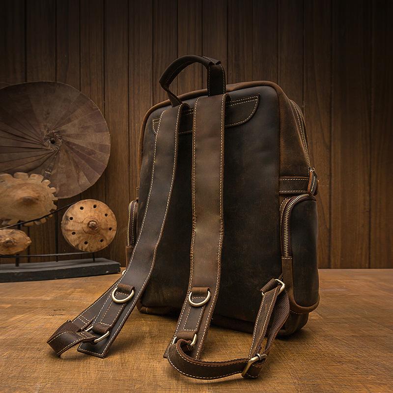 Maison - Brown Leather Backpacks