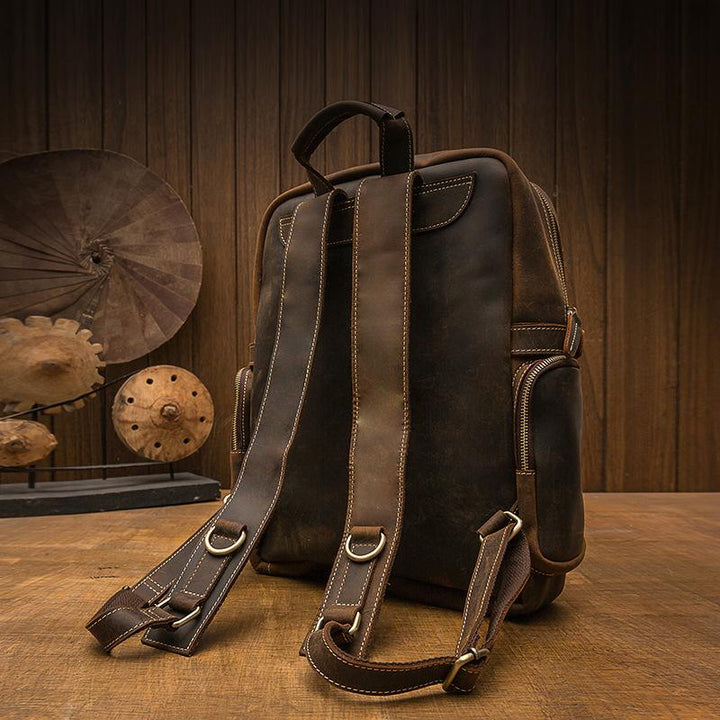 Maison - Brown Leather Backpacks