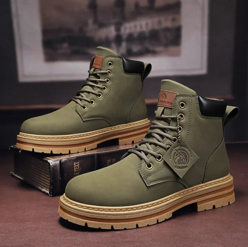Men’s Lace-Up Ankle Boots | Chunky Sole