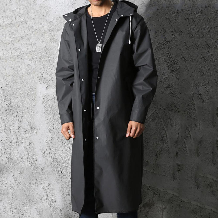 Men’s Hooded Rain Coat | Long