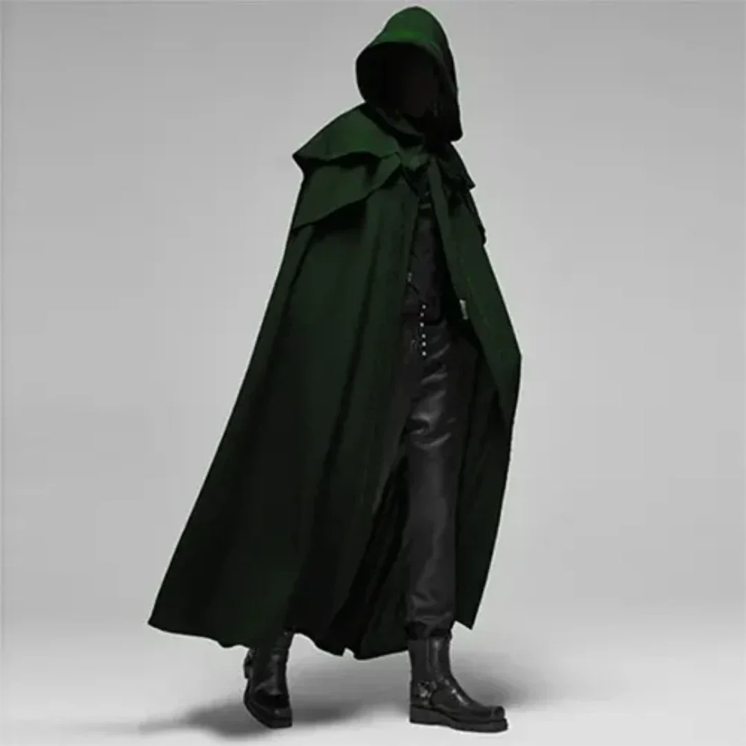 Men’s Halloween Hooded Cape | Long Cloak Costume