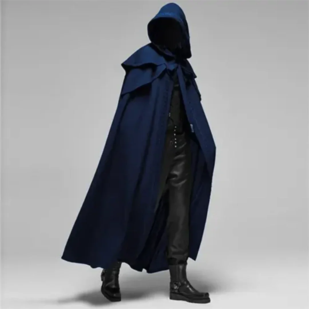 Men’s Halloween Hooded Cape | Long Cloak Costume
