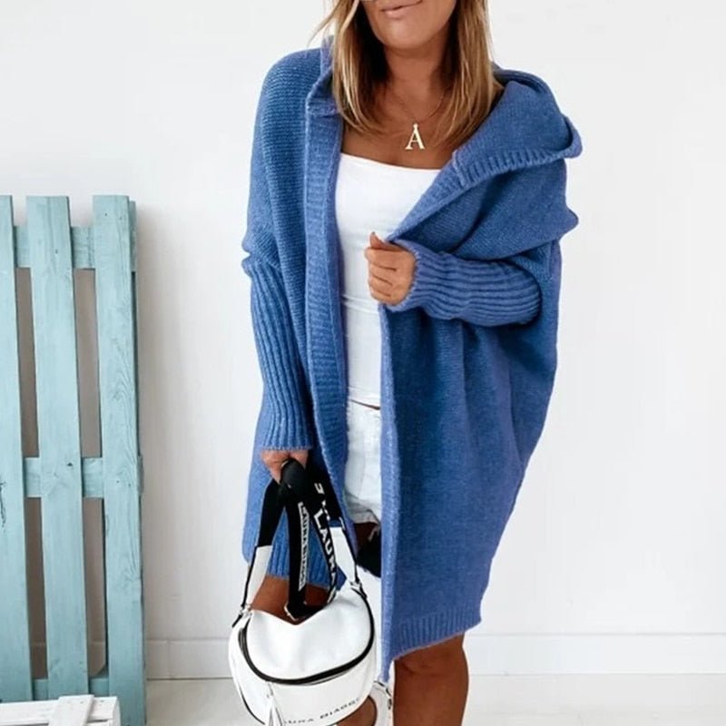 Women’s Hooded Knit Cardigan | Relaxed Fit