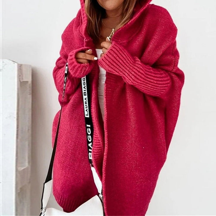 Women’s Hooded Knit Cardigan | Relaxed Fit
