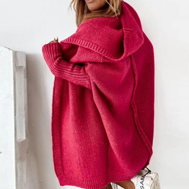 Women’s Hooded Knit Cardigan | Relaxed Fit