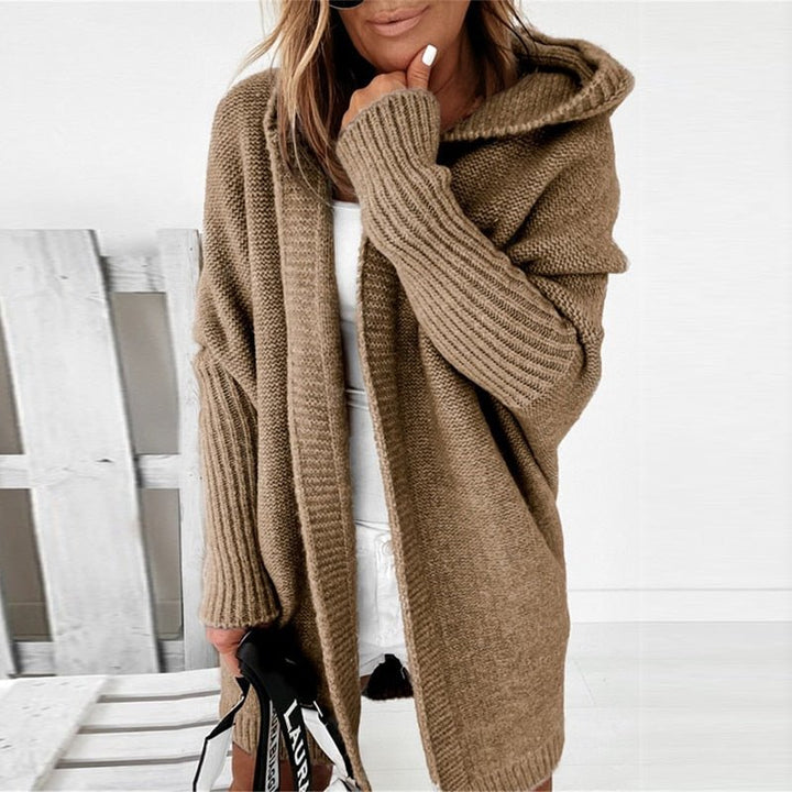 Women’s Hooded Knit Cardigan | Relaxed Fit