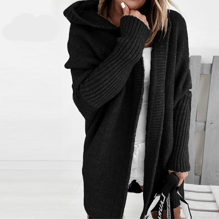 Women’s Hooded Knit Cardigan | Relaxed Fit
