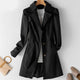 Women’s Long Trench Coat | Buttoned
