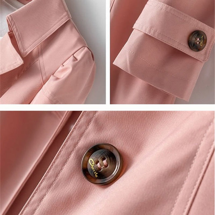 Women’s Long Trench Coat | Buttoned