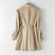 Women’s Long Trench Coat | Buttoned