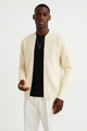 Men’s Zip-Up Cardigan | Ribbed Hem