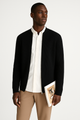 Men’s Zip-Up Cardigan | Ribbed Hem