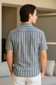 Striped Short Sleeve Shirt | Casual Fit