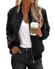 Women’s Street Style Bomber Jacket | Zip-Up