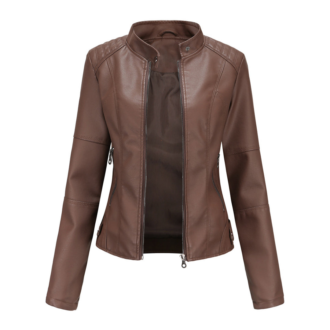 Women’s Slim Fit Jacket | Stand Collar