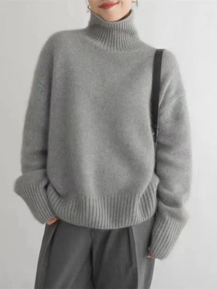 Women’s Turtleneck Sweater | Long Sleeve