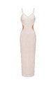 Women’s Elegant Textured Cutout Dress | Midi