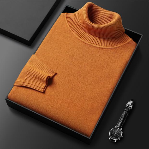 Men’s Knitted Turtleneck Sweater | Winter