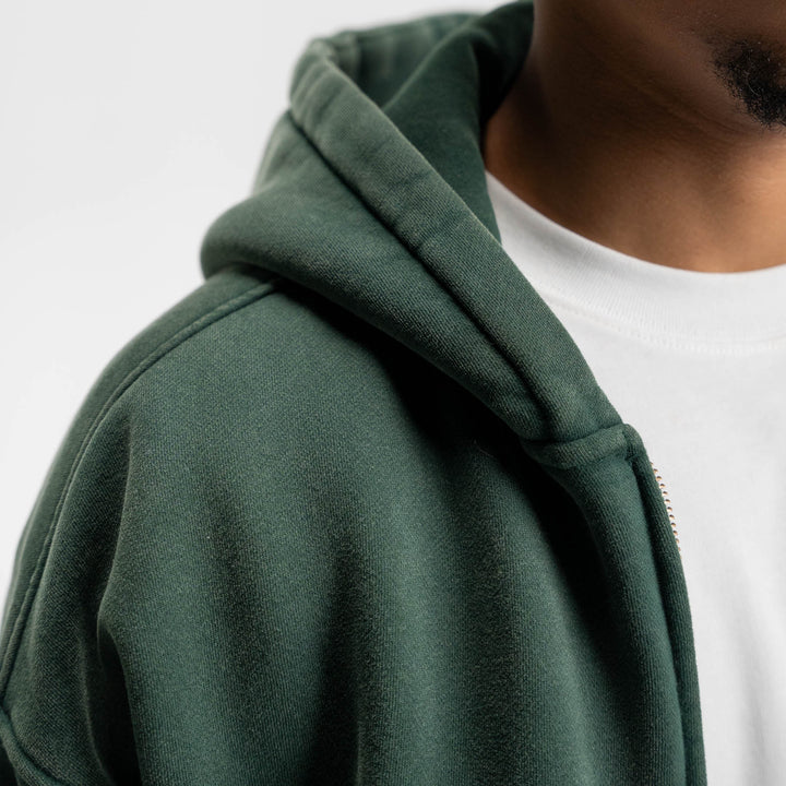 Men’s Oversized Zip Hoodie | Washed