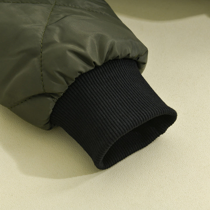 Gideon - Men's Insulated Stand-Up Collar Plain Thermal Jacket