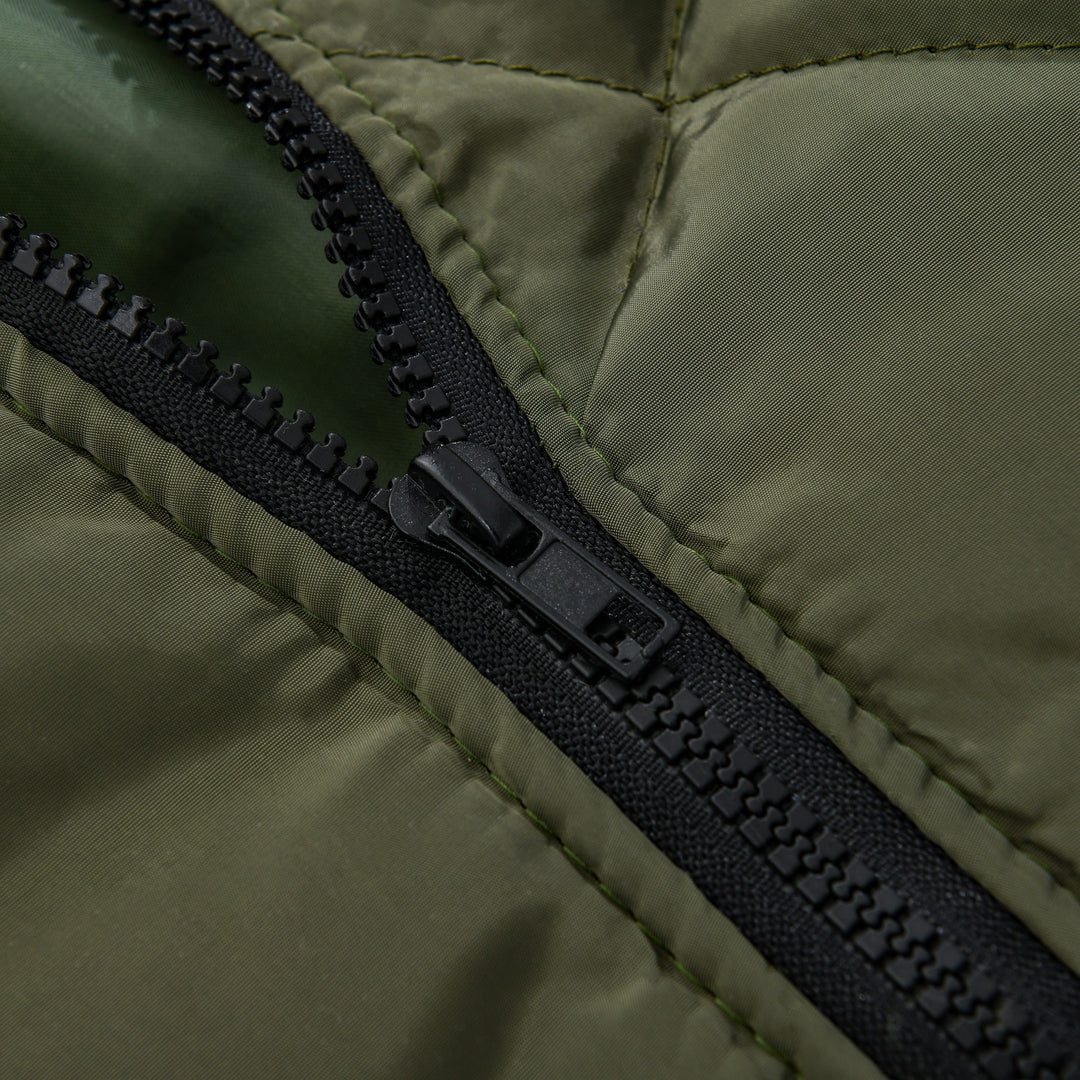 Gideon - Men's Insulated Stand-Up Collar Plain Thermal Jacket