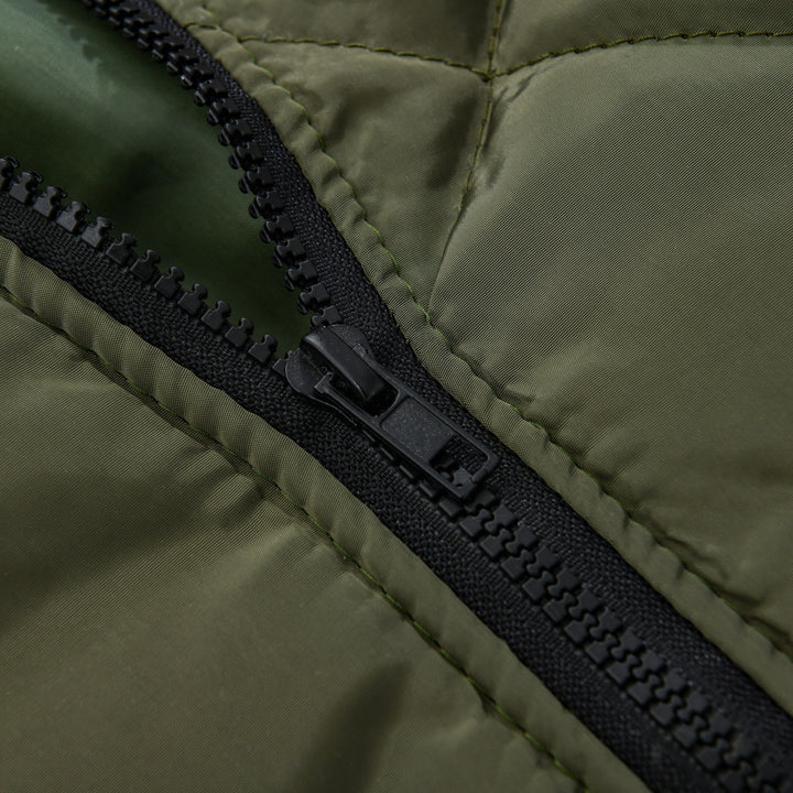 Gideon - Men's Insulated Stand-Up Collar Plain Thermal Jacket