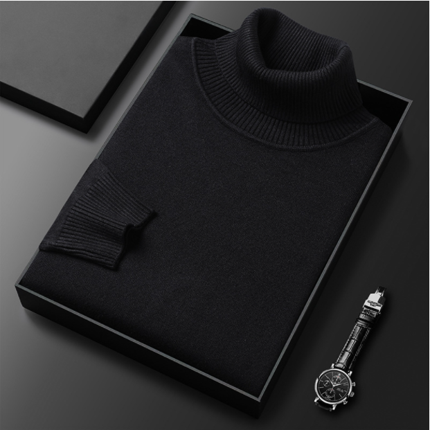Men’s Knitted Turtleneck Sweater | Winter