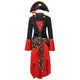 Women’s Pirate Halloween Costume Dress | Lace-Up Top & Asymmetrical Hem