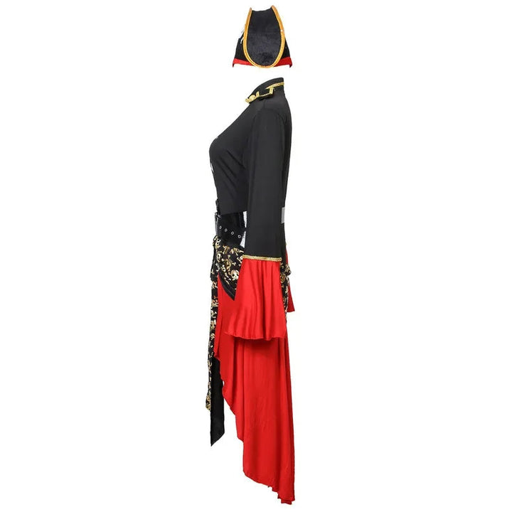 Women’s Pirate Halloween Costume Dress | Lace-Up Top & Asymmetrical Hem