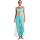 Women’s Princess Halloween Costume Jumpsuit | Off-Shoulder Harem Pants