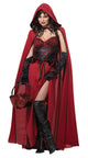 Women’s Halloween Costume Dress with Hood | Lace-Up Maxi