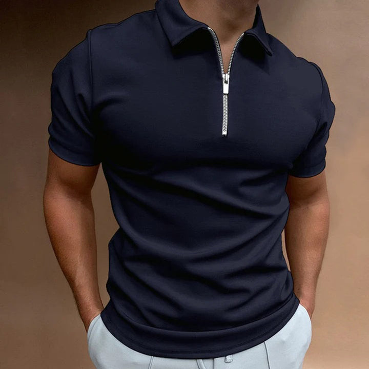 Anderson - Men's polo shirt with zipper