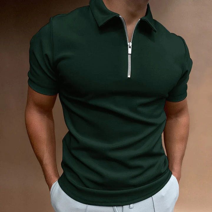 Anderson - Men's polo shirt with zipper