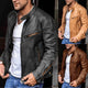 Men’s High Collar Jacket | Buckle Detail