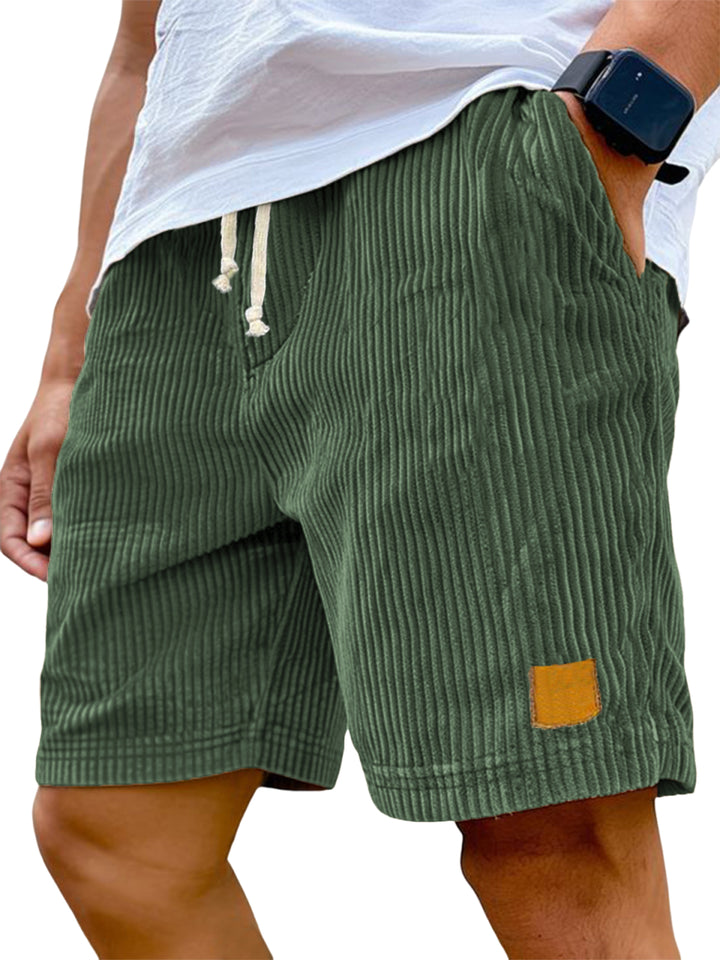 Men’s Ribbed Drawstring Shorts | Relaxed Fit