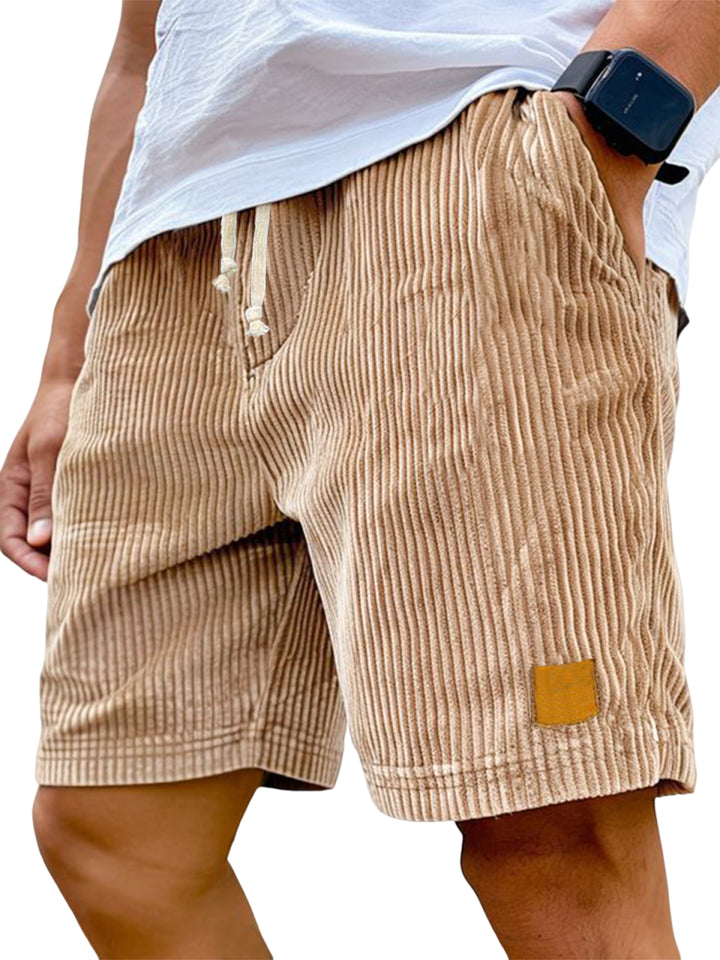 Men’s Ribbed Drawstring Shorts | Relaxed Fit