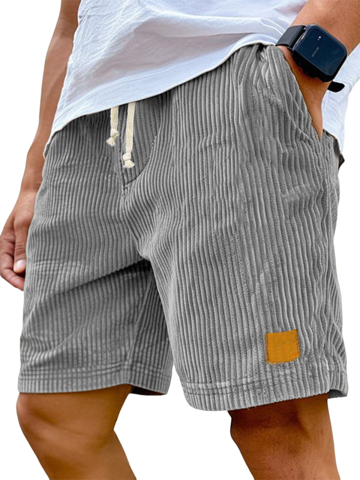Men’s Ribbed Drawstring Shorts | Relaxed Fit