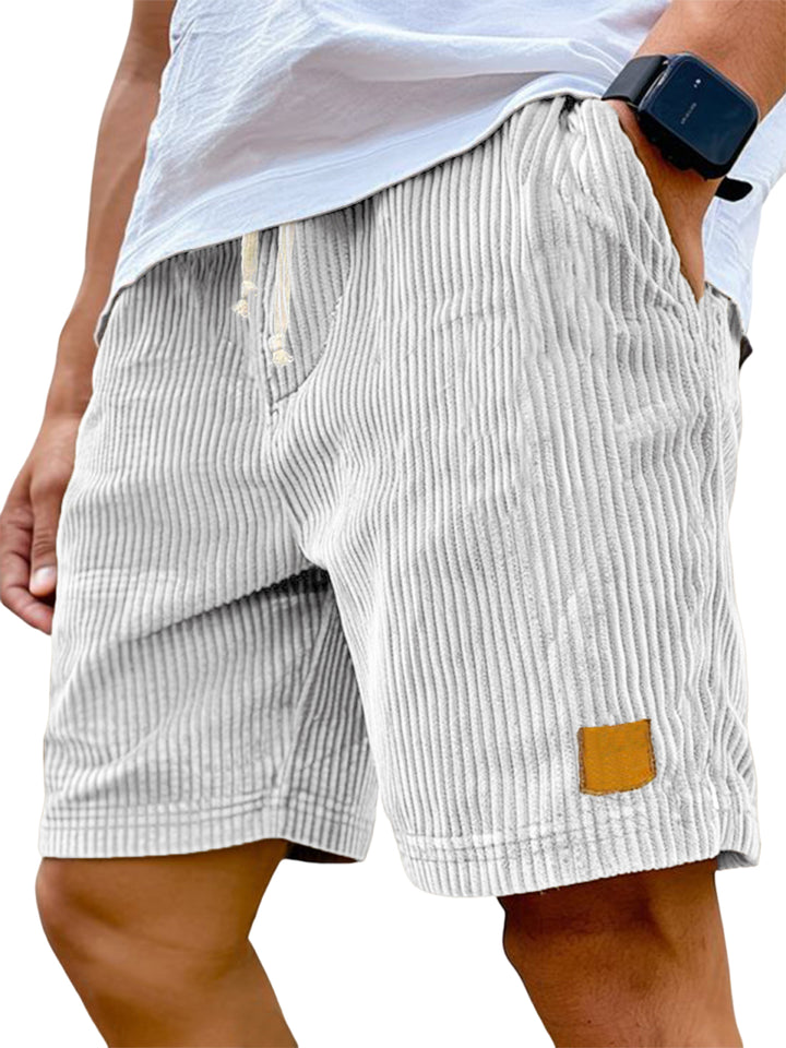 Men’s Ribbed Drawstring Shorts | Relaxed Fit