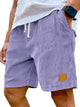 Men’s Ribbed Drawstring Shorts | Relaxed Fit